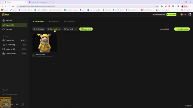 Meshy AI: 3D e Intelligenza Artificiale per Tutti. – Screenshot 1
