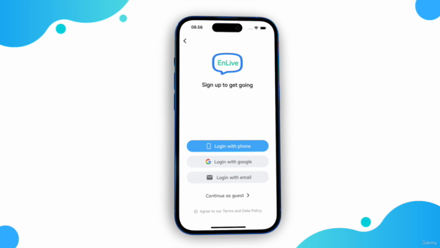 FREE - E-Learning & English Course App | Flutter UI Tutorial – Screenshot 1
