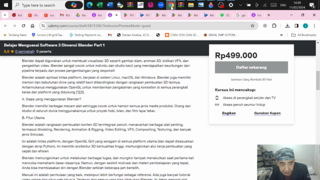 Belajar Menguasai Software 3 Dimensi Blender Part 1 – Screenshot 2