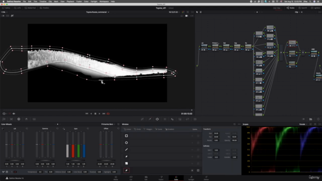 Davinci Resolve: Цветокоррекция рекламного ролика Toyota – Screenshot 2