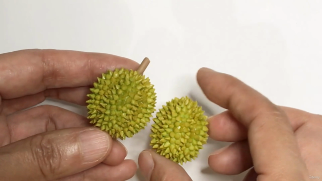 Miniature Durian, how to do mini durian with air dry clay. – Screenshot 2
