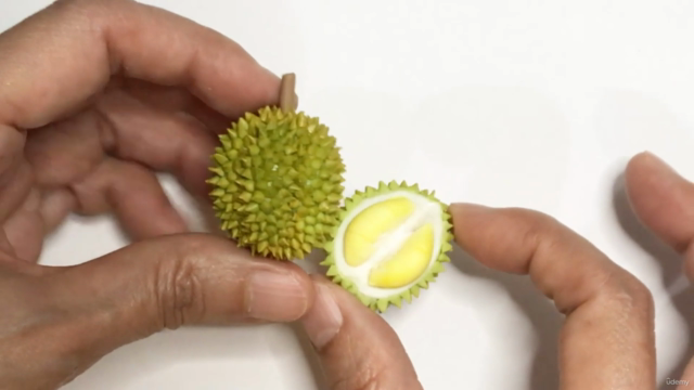 Miniature Durian, how to do mini durian with air dry clay. – Screenshot 4
