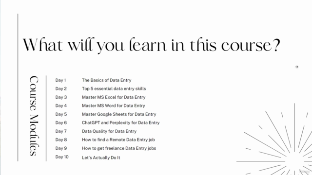 Data Entry Masterclass - The Ultimate 10 Day Course – Screenshot 1