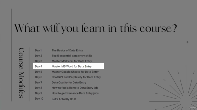 Data Entry Masterclass - The Ultimate 10 Day Course – Screenshot 2