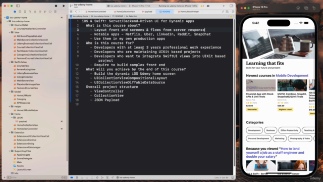 iOS & Swift: Server/Backend-Driven UI for Dynamic Apps – Screenshot 1