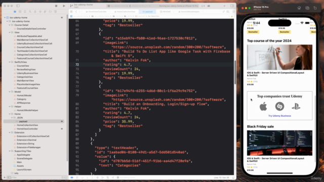 iOS & Swift: Server/Backend-Driven UI for Dynamic Apps – Screenshot 3