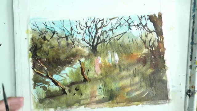 Atmospheric Natural Landscapes In Watercolor – Screenshot 2