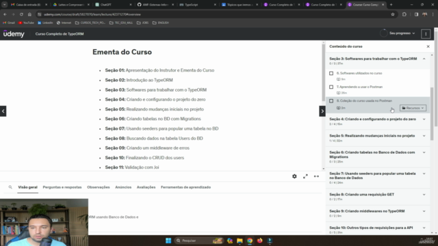 Curso Completo de TypeORM - crie APIs do zero com TypeScript – Screenshot 1