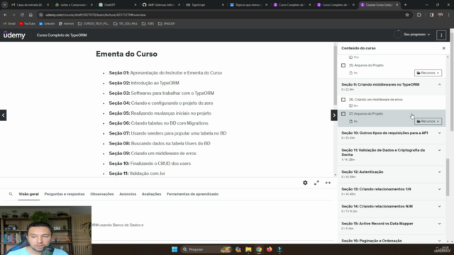 Curso Completo de TypeORM - crie APIs do zero com TypeScript – Screenshot 2