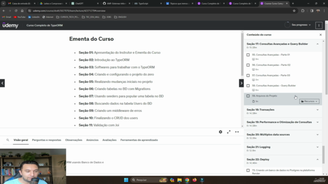 Curso Completo de TypeORM - crie APIs do zero com TypeScript – Screenshot 3