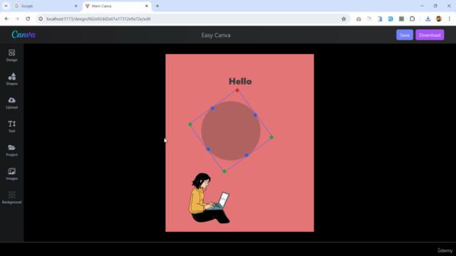 Modern React, Express 2025 Build Complete Canva Project A-Z – Screenshot 3