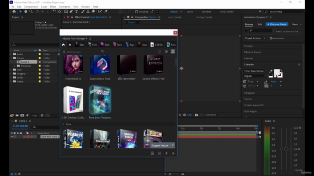 After Effects Completo : VFX, Motion Graphics e Unreal 5 – Screenshot 3