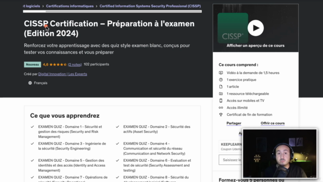 CISSP Certification – Préparation à l'examen (Edition 2025) – Screenshot 1