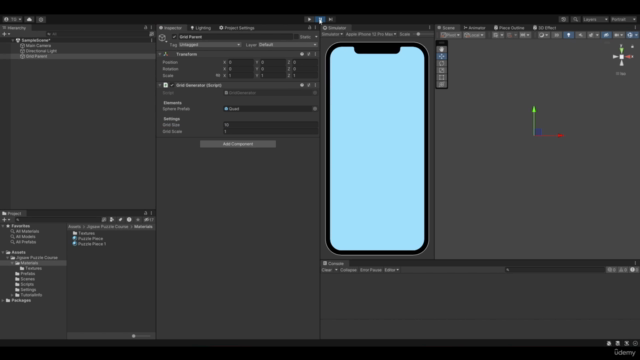 Create a Procedural Jigsaw Puzzle Mobile Game from Scratch – Screenshot 1