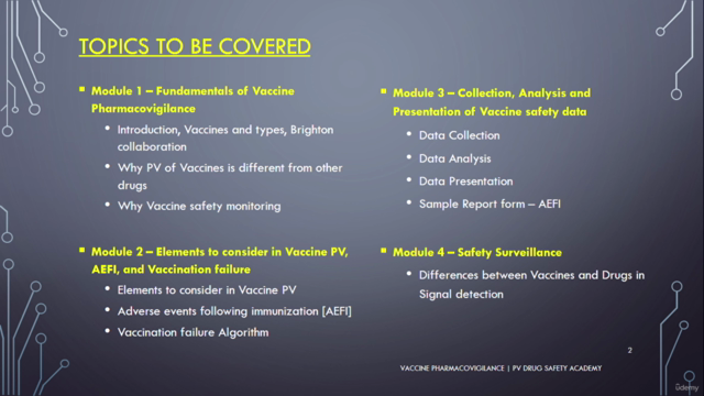 Vaccine Pharmacovigilance Certificate Course – Screenshot 4
