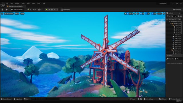 Learn Stylized Game Environment Creation : Blender and UE5 – Screenshot 1
