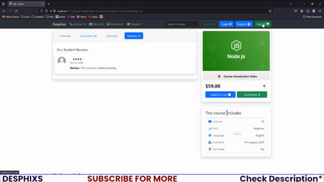 Build a Learning Management System with Django and React – Screenshot 2