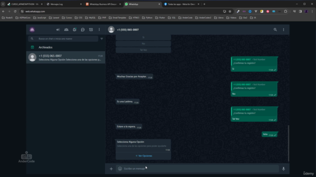Desarrollo de Chatbot en WhatsApp Business con Python – Screenshot 3