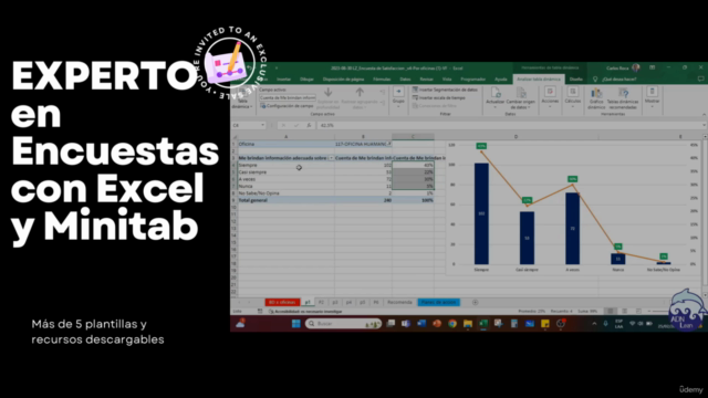 Experto en encuestas con Excel, Minitab y Power Point – Screenshot 2