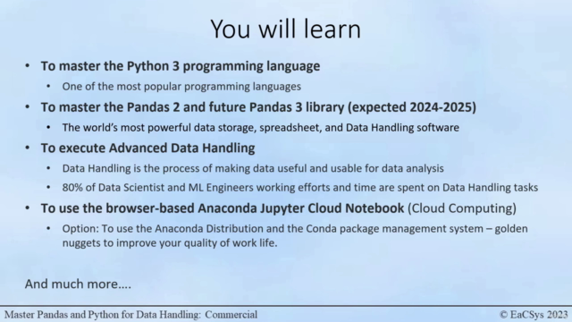 Master Pandas and Python for Data Handling [2025] – Screenshot 4