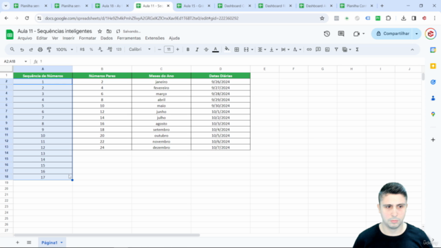 Curso de Google Planilhas – Screenshot 2