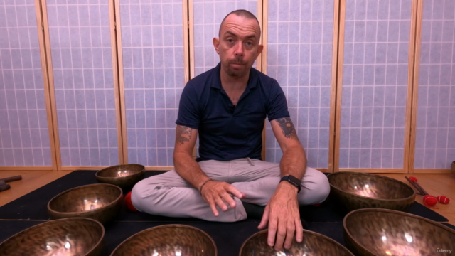 Tibetan Singing Bowls Group Sound Bath Training – Screenshot 1