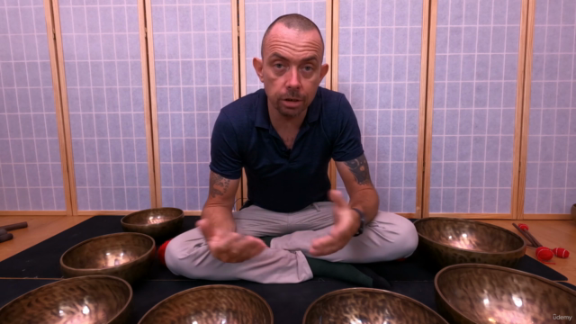 Tibetan Singing Bowls Group Sound Bath Training – Screenshot 2