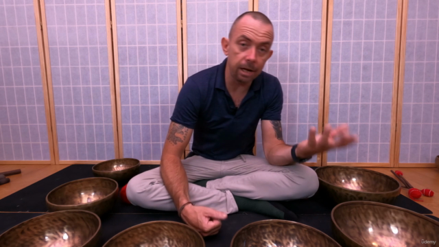 Tibetan Singing Bowls Group Sound Bath Training – Screenshot 4