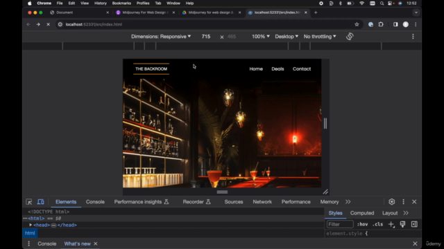 Midjourney For Web Design & Development (with Tailwind CSS) – Screenshot 3