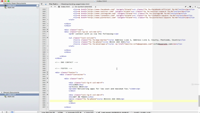 Bootstrap 3 Beginners: Create a Professional Landing Page – Screenshot 4