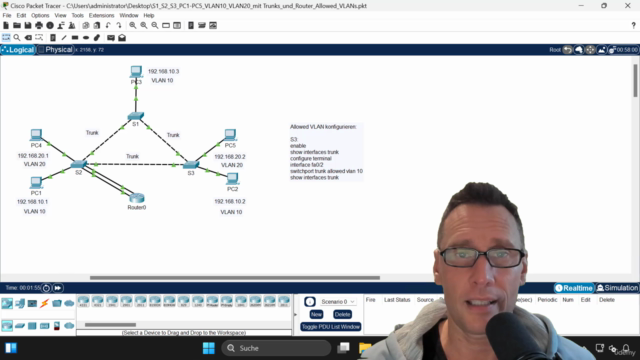 Cisco Packet Tracer: Aufbau einer Testumgebung – Screenshot 1