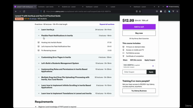 Laravel 11 with Inertia.js and Vue 3 | A Practical Guide – Screenshot 1