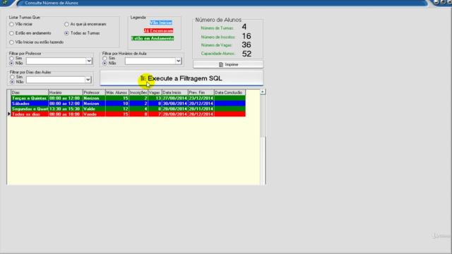 Delphi IV - Sistema completo para Gerenciamento de Cursos – Screenshot 3