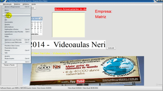 Delphi IV - Sistema completo para Gerenciamento de Cursos – Screenshot 4