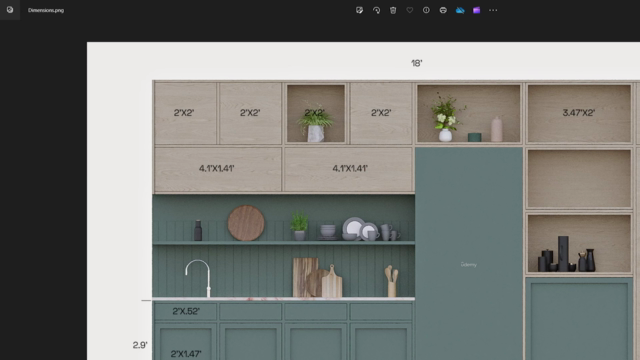 Interior Design in 3Ds Max and Corona Renderer | Kitchen - Screenshot_02