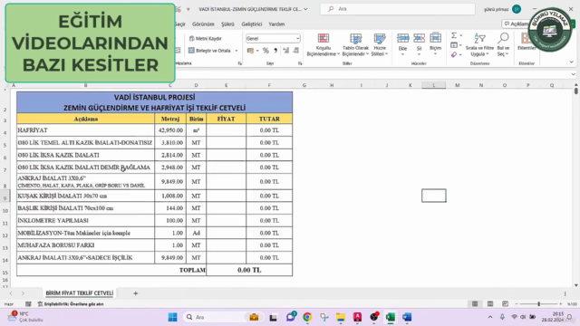 Zemin Güçlendirme Maliyet Yönetimi Eğitimi – Screenshot 3