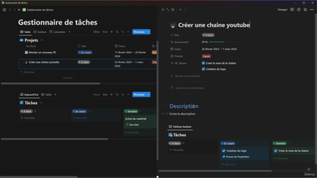 Notion : la formation complète pour booster sa productivité – Screenshot 3