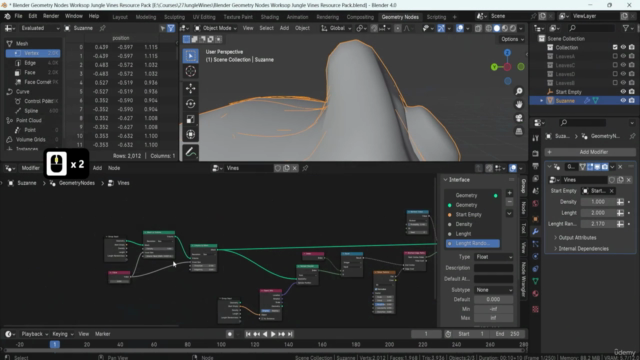 Blender 4 Geometry Nodes Workshop: Jungle Vines – Screenshot 2