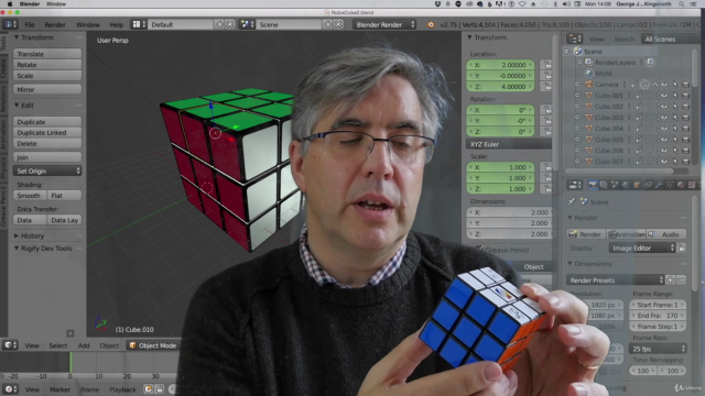 Create a Rubik's Cube in Blender – Screenshot 3