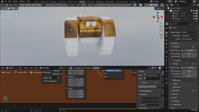Creation of a realistic Robot on your first day in Blender. – Screenshot 3