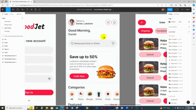 Figma UI/UX Project Course: Design 3 Apps and Get Job Ready – Screenshot 3