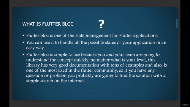Learn Flutter Bloc 2024 – Screenshot 1