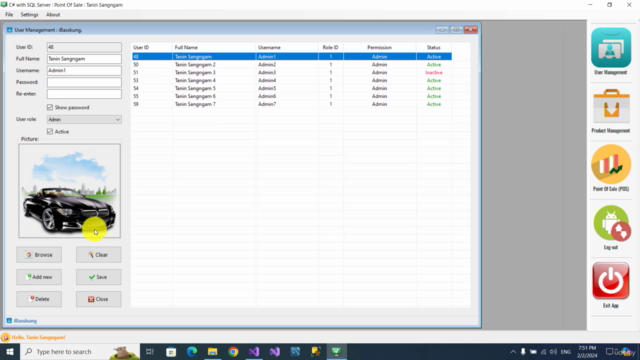 สร้างโปรแกรมขายหน้าร้านด้วย C# กับ SQL Server (Episode 3) – Screenshot 4