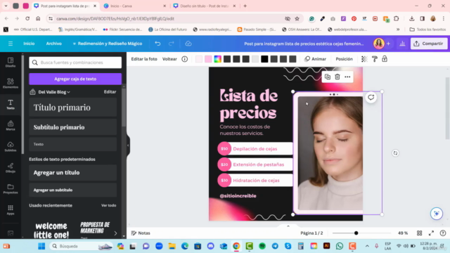 Curso Básico de Canva: Crea tu marca en Instagram – Screenshot 2