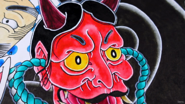 Masques Sacrés : Maîtriser l'art des motifs du Théâtre Noh – Screenshot 1