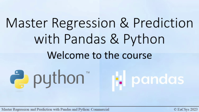 Master Regression & Prediction with Pandas and Python [2025] – Screenshot 1