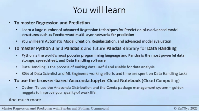 Master Regression & Prediction with Pandas and Python [2025] – Screenshot 3
