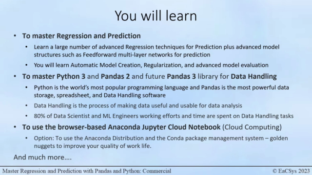 Master Regression & Prediction with Pandas and Python [2025] – Screenshot 4