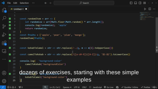 A Better Way to Learn JS: Useful Snippets – Screenshot 2