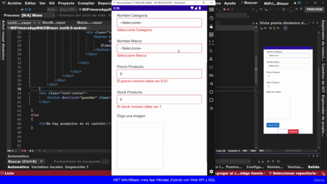 .NET MAUI Blazor crea App Hibridas(Hybrid) con Web API y SQL – Screenshot 4